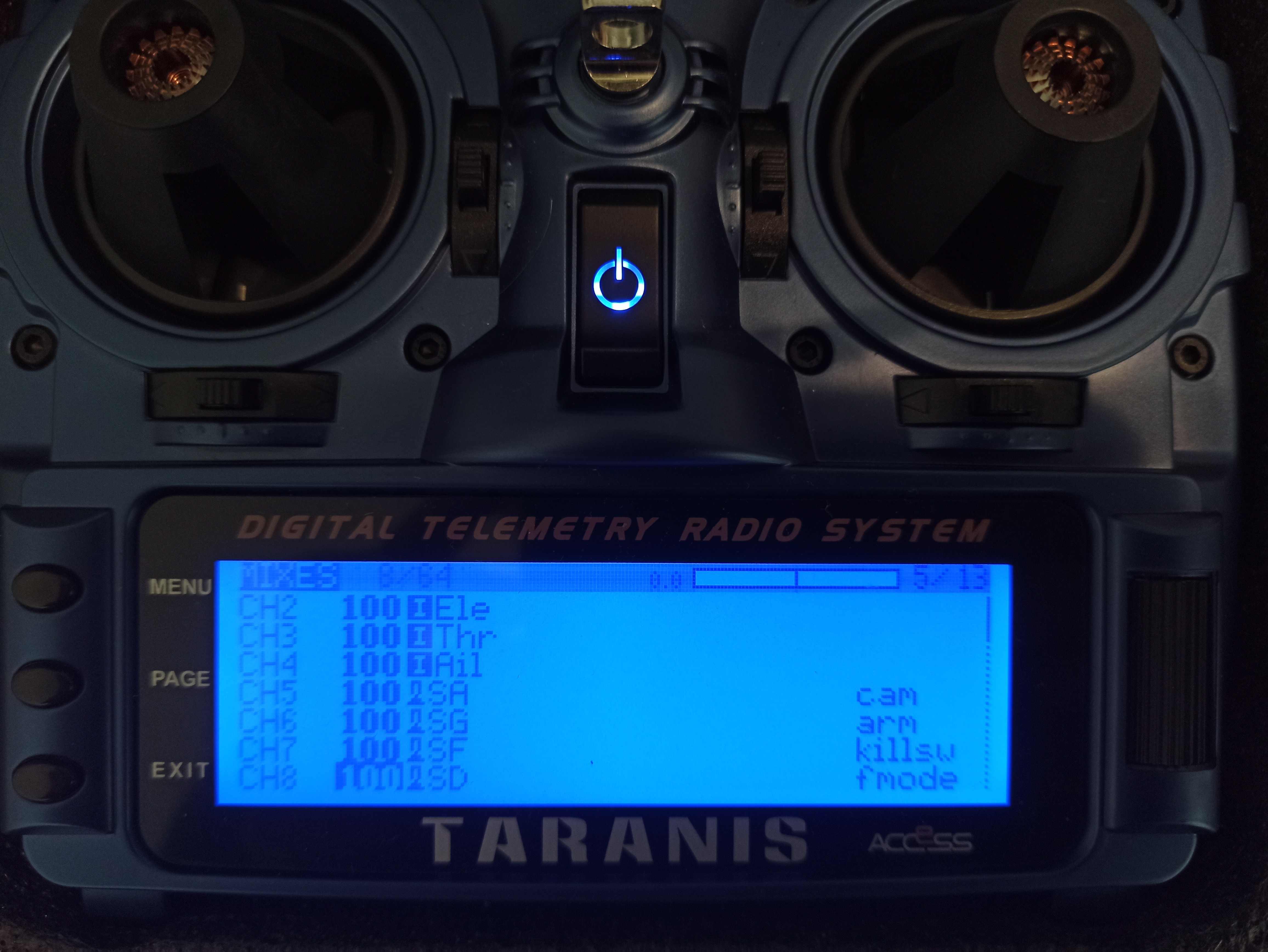 configuration de la télécommande